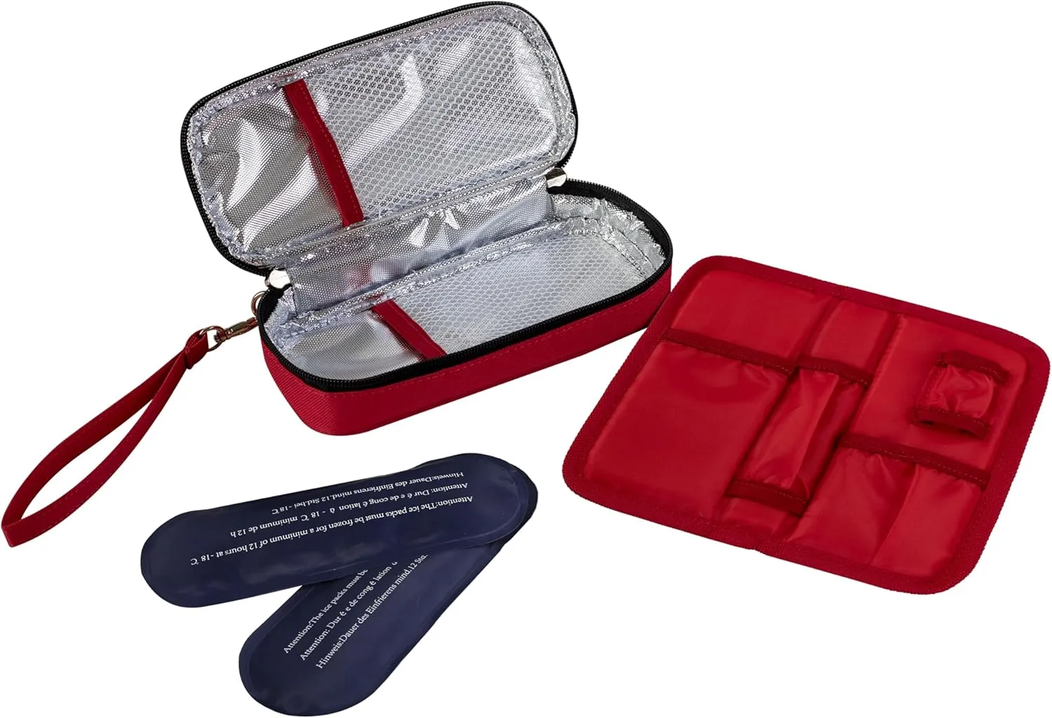 Apollo Walker Insulin Cooler Travel Case Diabetic Medication Cooler with Ice Packs and Insulation Liner