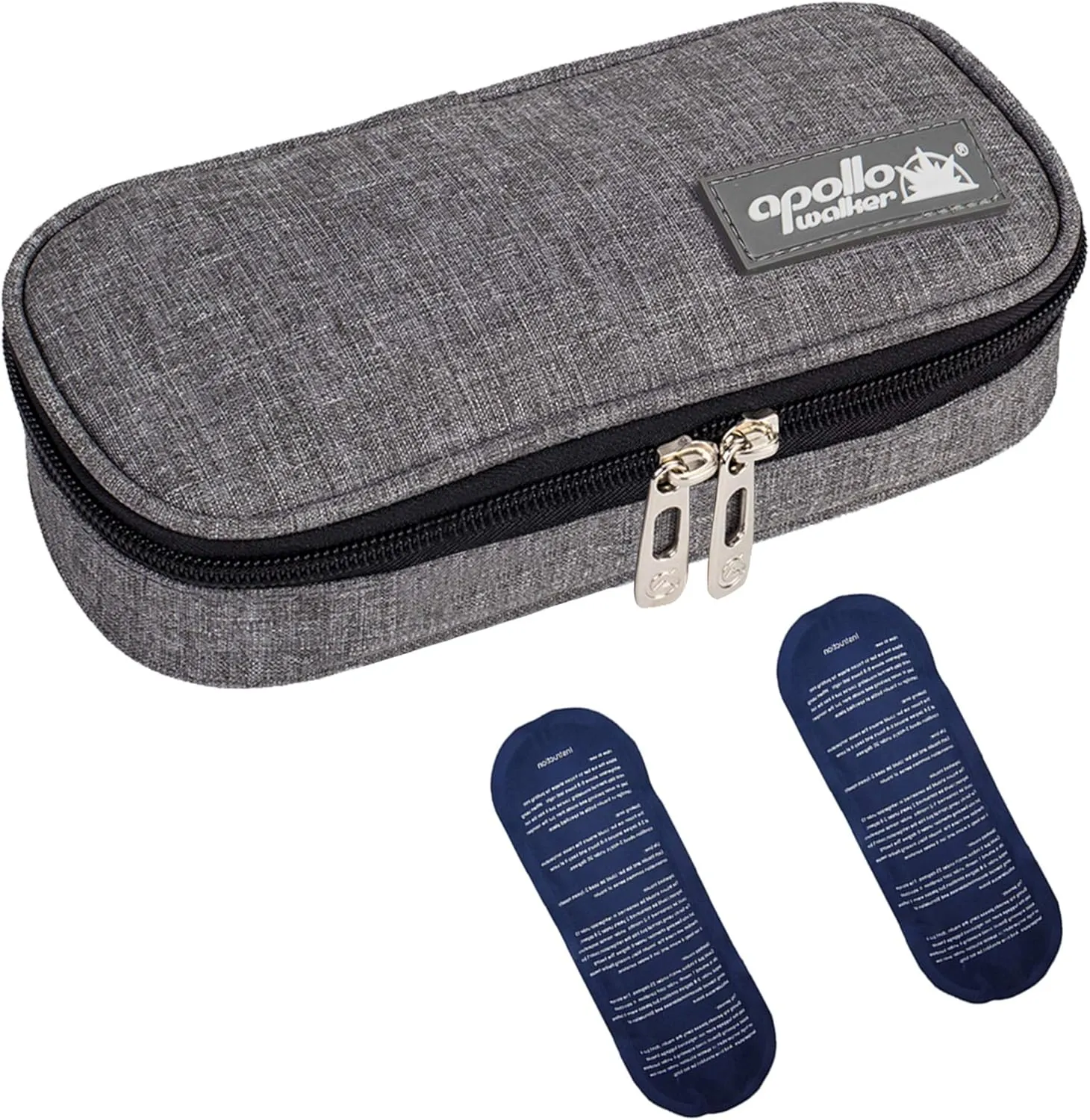 apollo walker Insulin Cooler Travel Case Diabetic Medication Cooler with Ice Packs and Insulation Liner