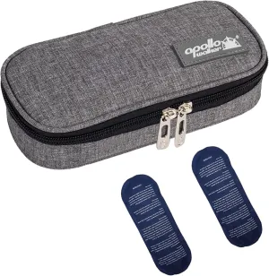 apollo walker Insulin Cooler Travel Case Diabetic Medication Cooler with Ice Packs and Insulation Liner