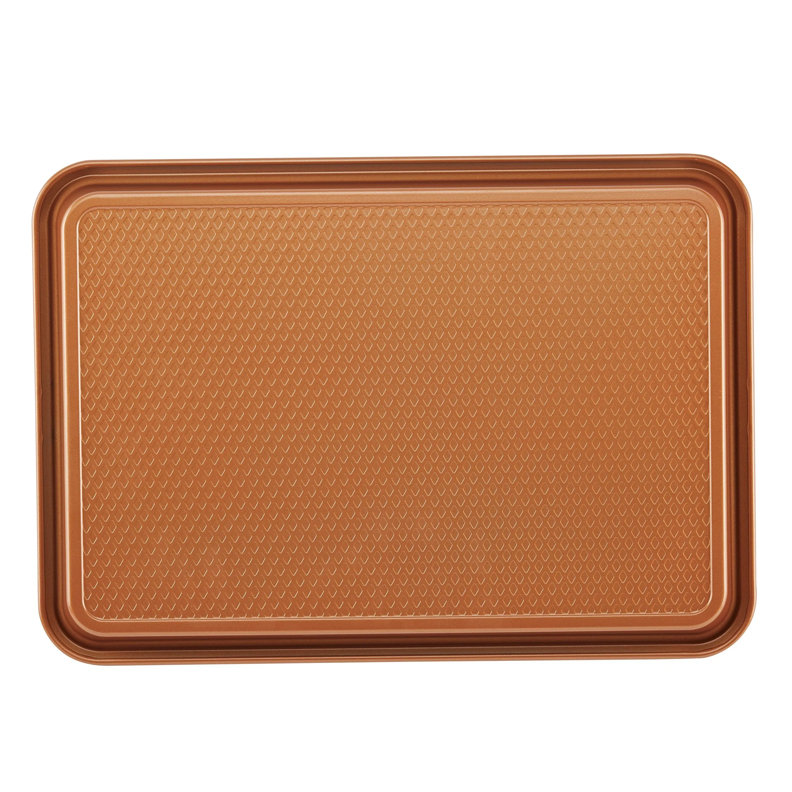 Ayesha Curry Nonstick Bakeware Set with Nonstick Cookie Sheet / Baking Sheet and Cooling Rack - 2 Piece, Copper Brown