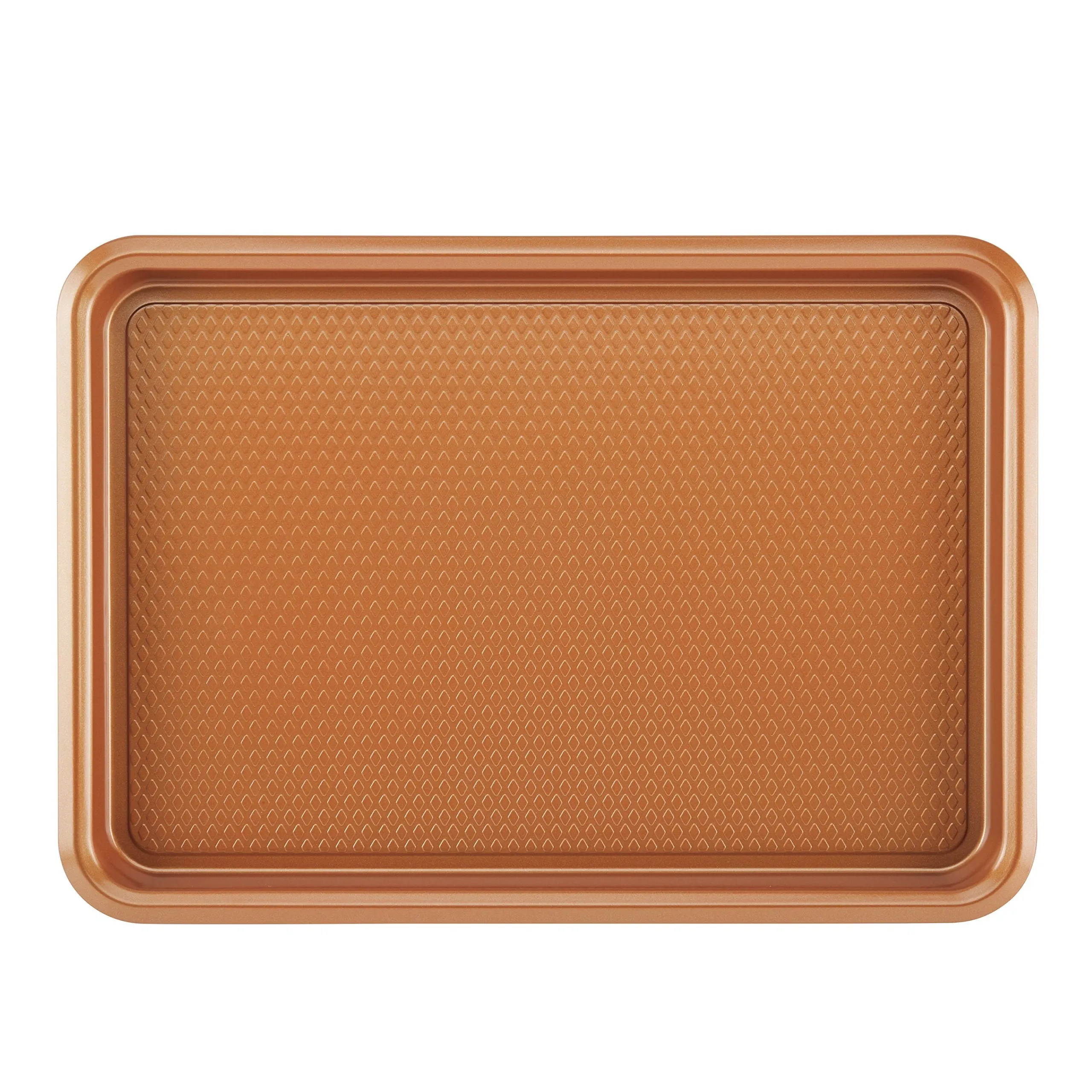 Ayesha Curry Nonstick Bakeware Set with Nonstick Cookie Sheet / Baking Sheet and Cooling Rack - 2 Piece, Copper Brown