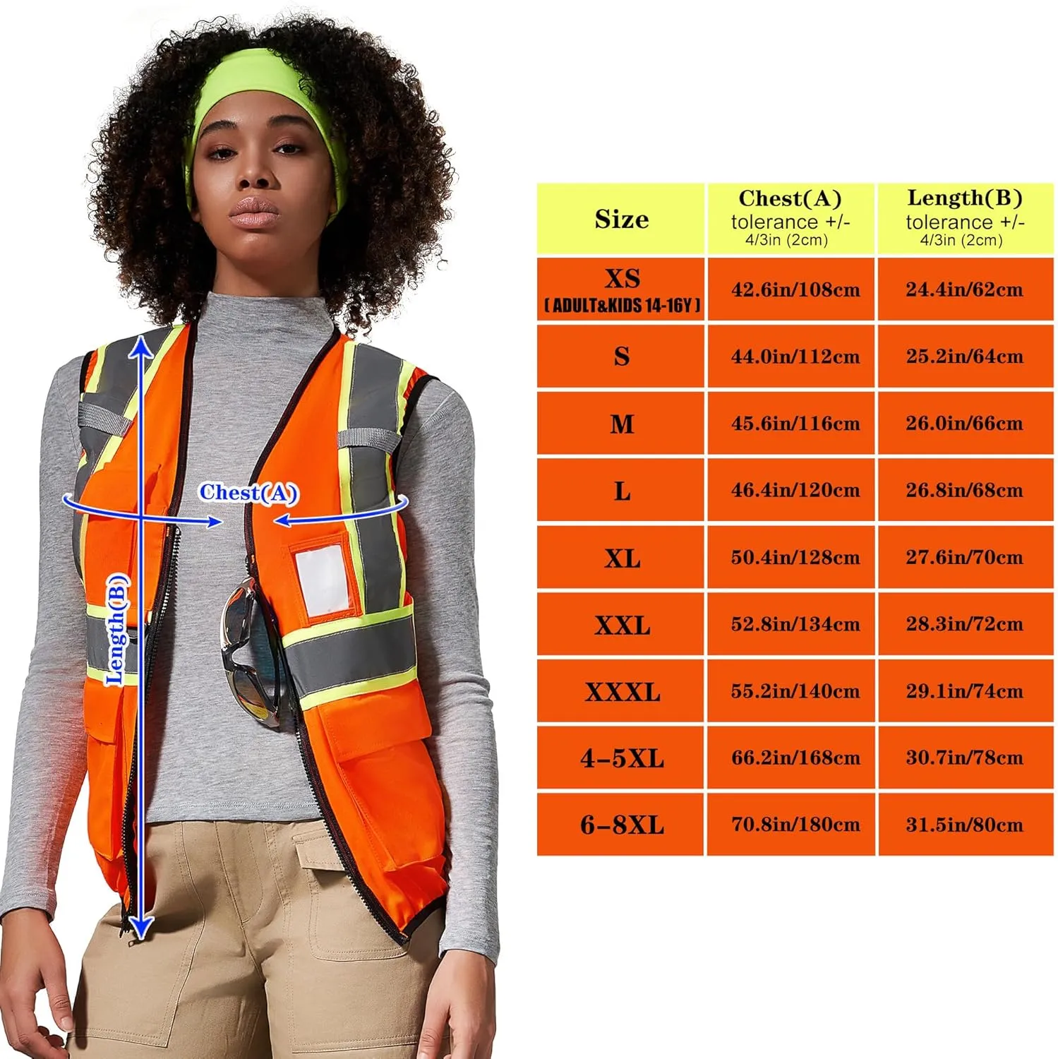 AYKRM 11 color Ladies High Vis Reflective Safety Vest for Women