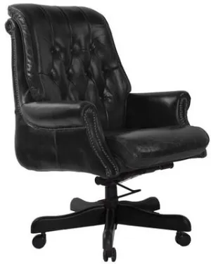 Bankers Adjustable Leather Chair
