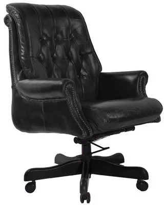Bankers Adjustable Leather Chair