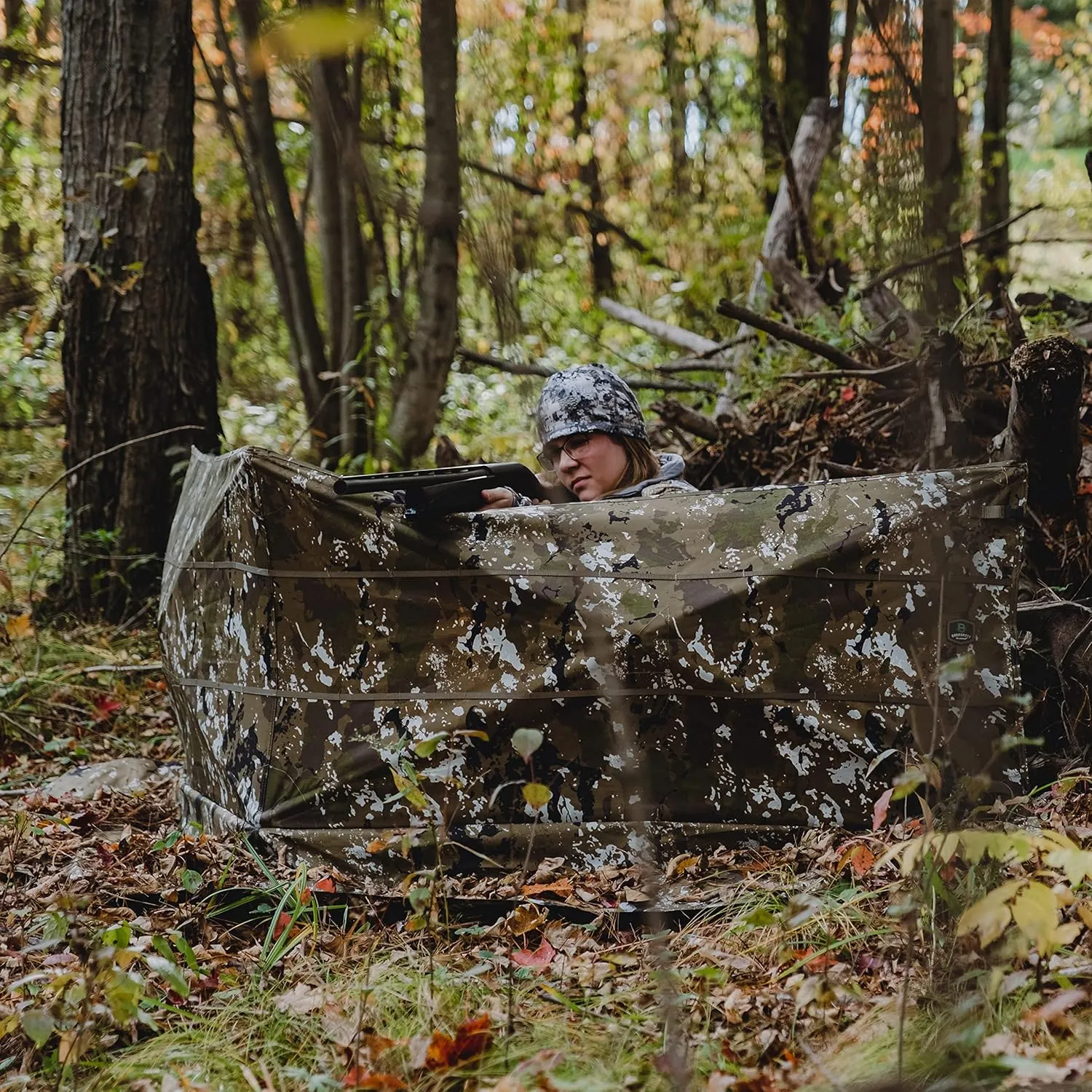 Barronett Blinds Adjustable Panel Blind, Ultra-Portable Concealment, Adjustable Height, 1-2 Person, Crater Thrive