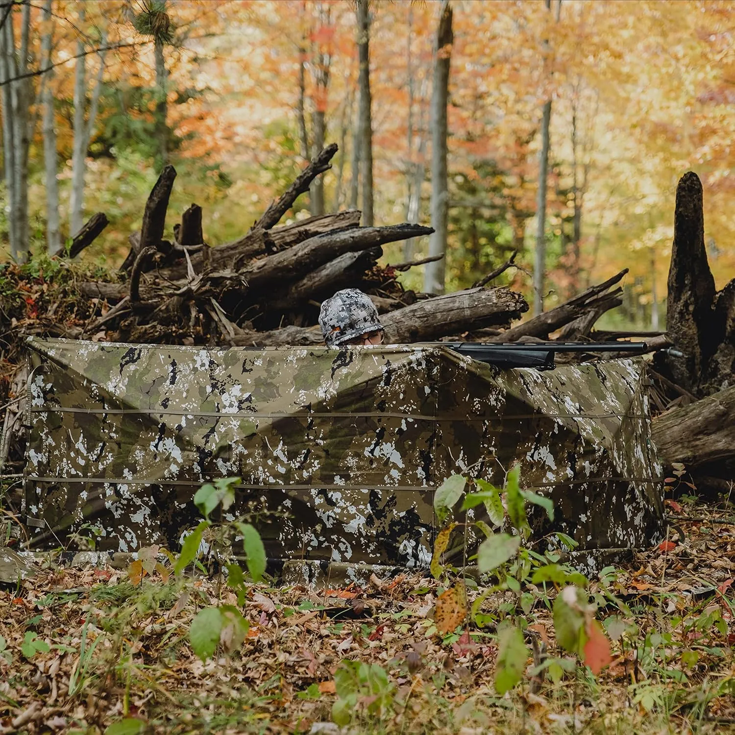Barronett Blinds Adjustable Panel Blind, Ultra-Portable Concealment, Adjustable Height, 1-2 Person, Crater Thrive