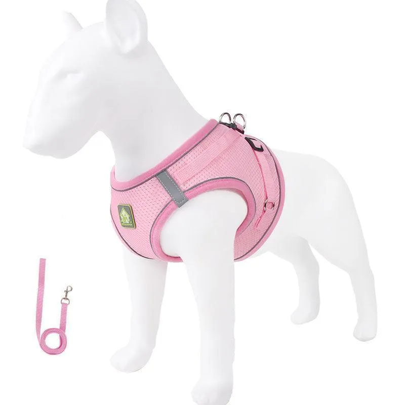 Basic Cat Harness Escape Proof 4 Color Leash Set Cat Lead