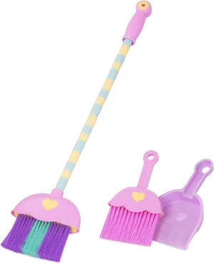 Battat- Play Circle- Play Circle- Broom & Hand Broom – Dustpan Accessory – House Cleaning Toys- Pretend Play- Mighty Tidy Sweep Set- 3 years  
