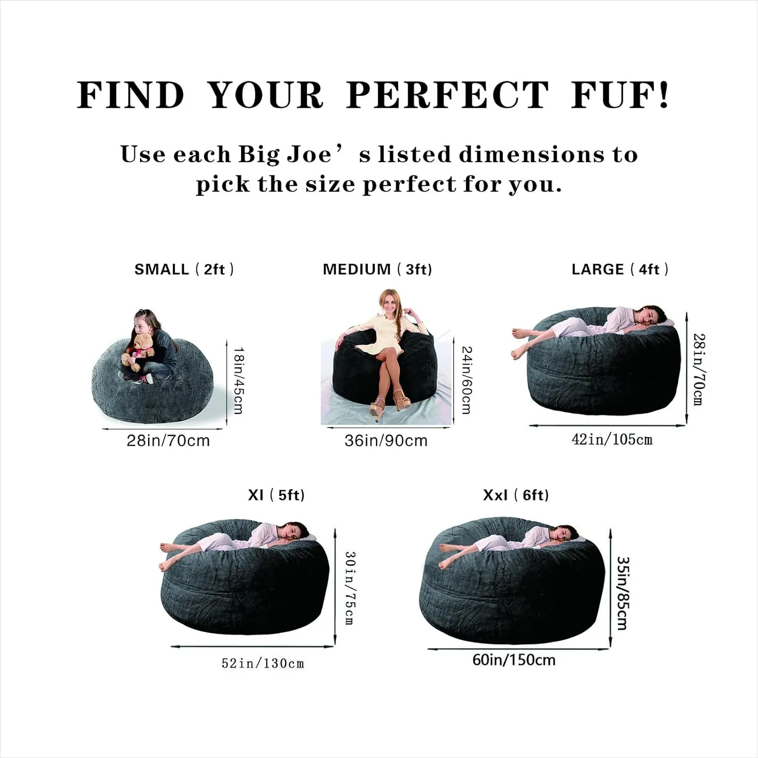 Bean Bag Chairs Cover for Kids(No Filler),2ft Stuffed Animal Bean Bag Storage for Kids Girls Toddlers Teens