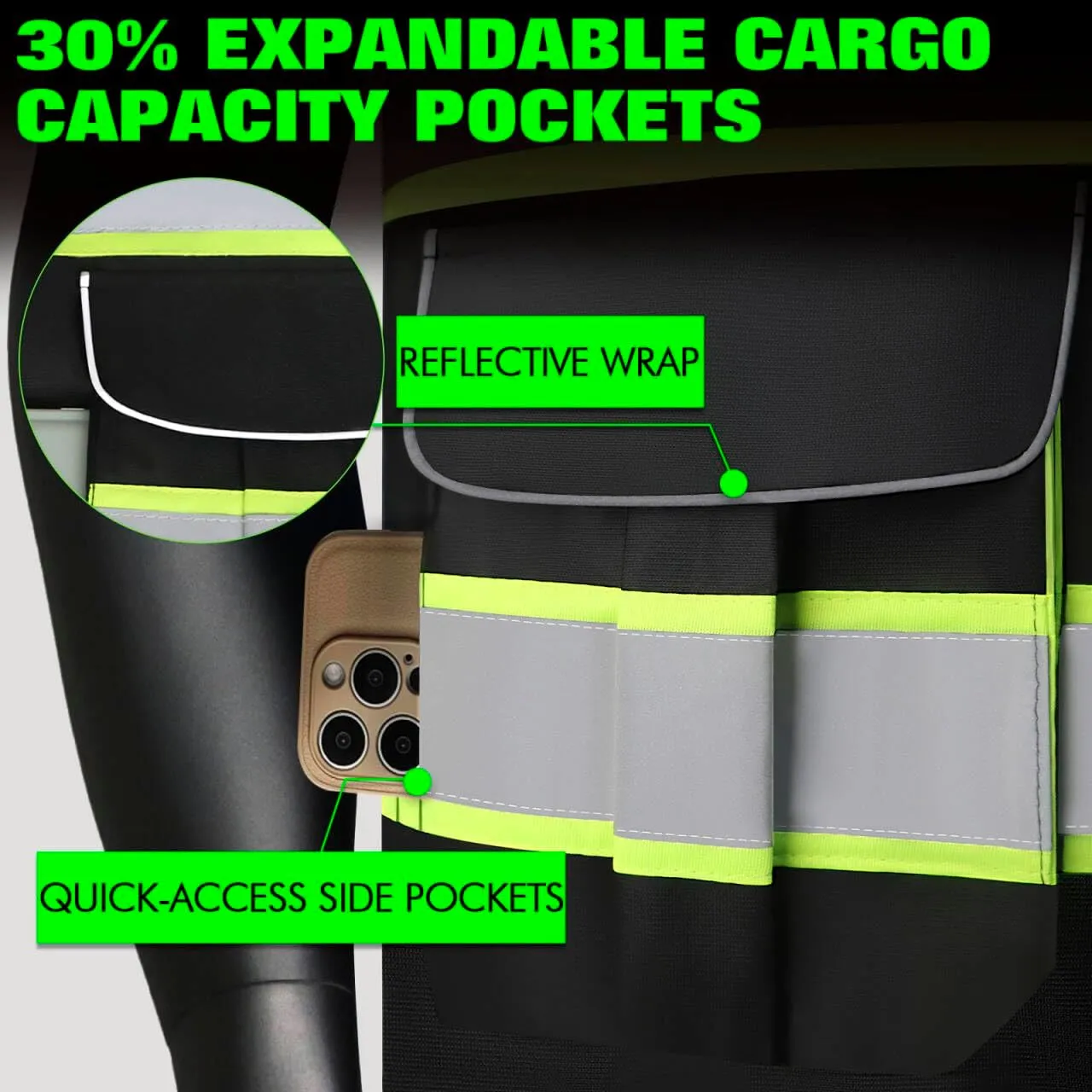 BeautyWill Custom Logo Safety Vest Class2 High Visibility Reflective Vest Breathable Construction Vest
