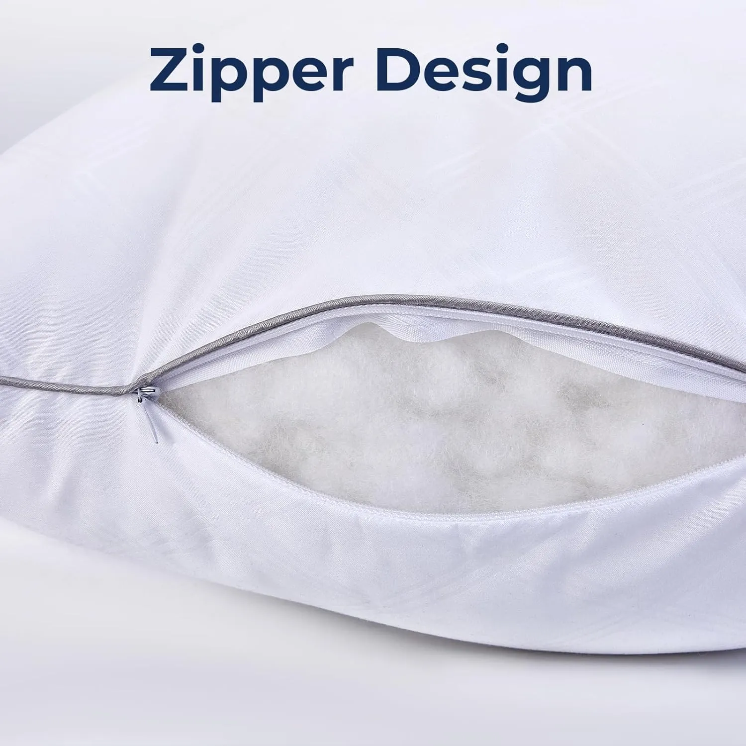 Bed Pillows Queen Size Set of 2, Pillow for Sleeping Premium Soft/Firm Hotel Bedding Pillow for Back, Stomach or Side Sleepers（White）