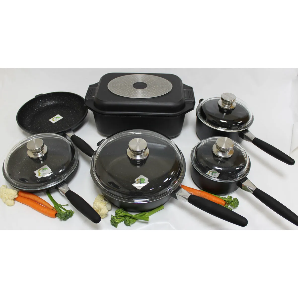 BergHOFF Eurocast Non-stick 11 Piece Cookware Set