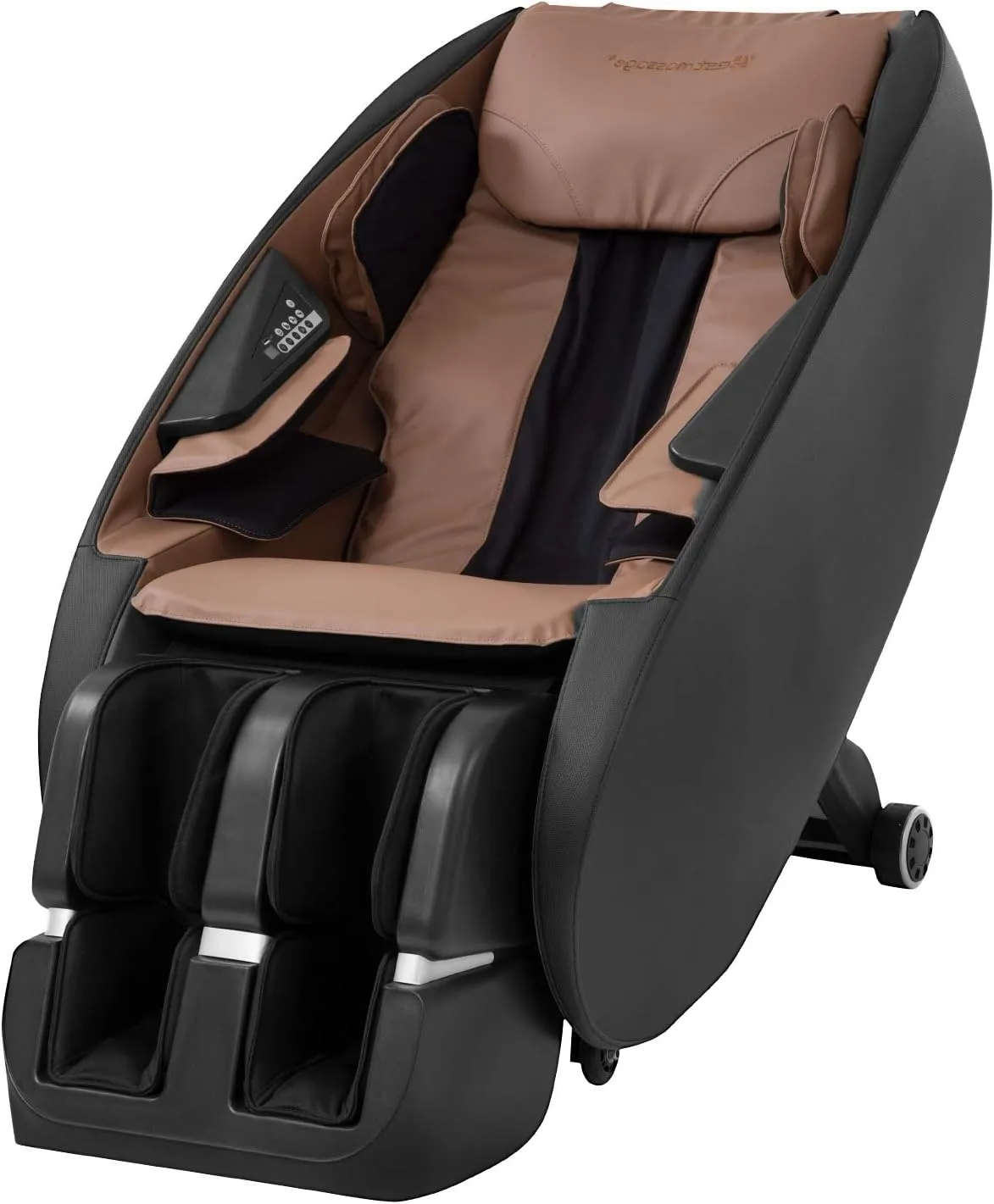 BestMassage Shiatsu Massage Chairs Full Body and Recliner Zero Gravity Massage Chair Electric with Built-in Heart Foot Roller Air Massage Easy to Move for Home Office,Black