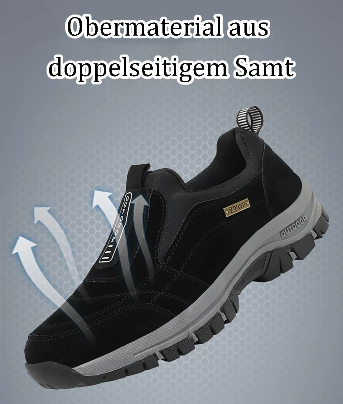 Bestofoot Mens Shoes, Men's Extended Width Foot Comfortable Sneakers with Arch Support and Shock Absorption