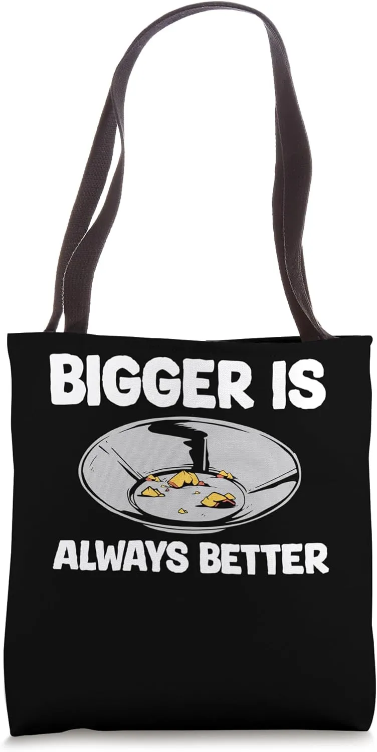 Bigger Is Always Better Gold Mine Worker Tote Bag