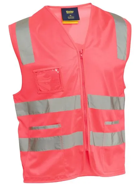 Bisley Taped Hi Vis Safety Zip Vest - BV0341T