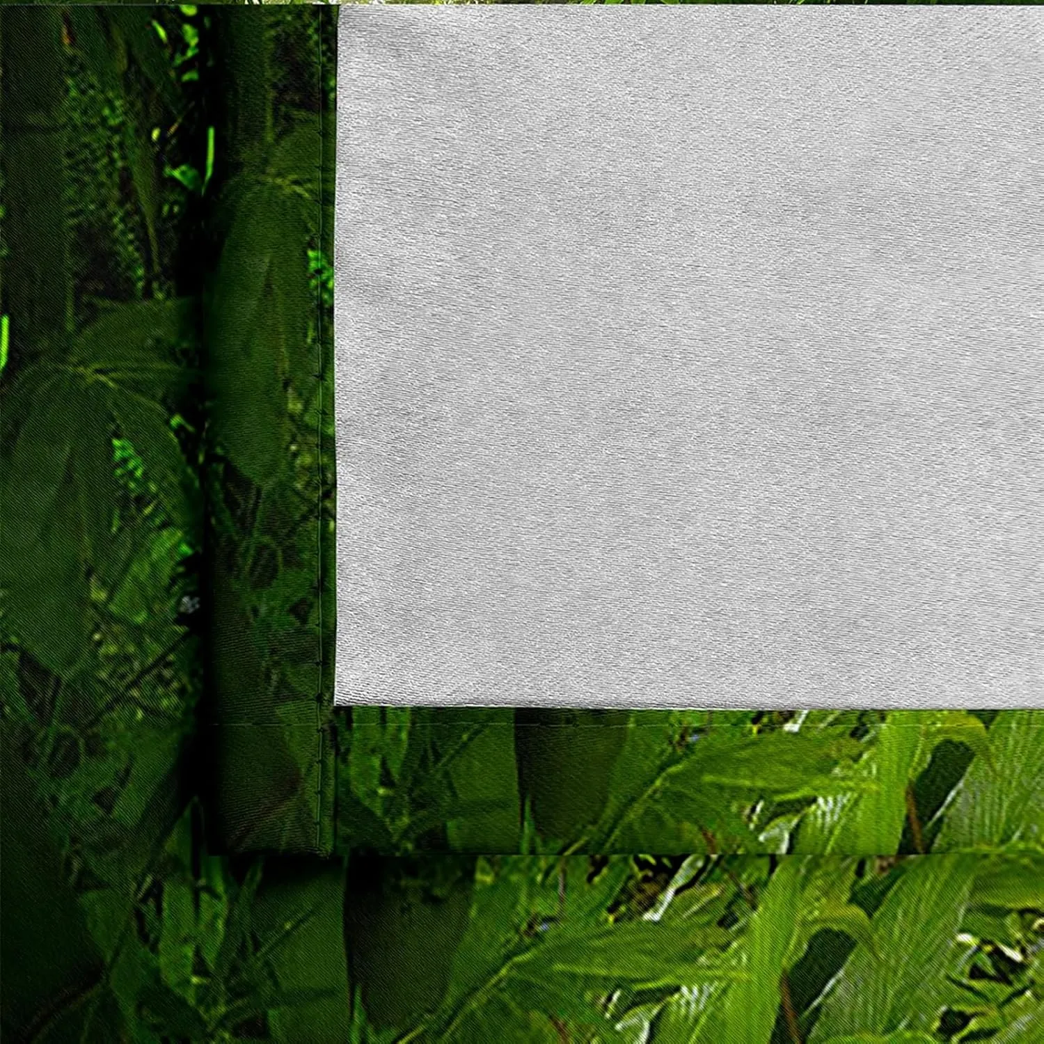 Blackout Curtains Eyelet 84 Inch Long, Thermal Insulated Curtain Drapes Room Darkening Tropical Jungle and Stream Scenery Window Treatment for Light Blocking Green 60 x 84 Inch, 2 Panels