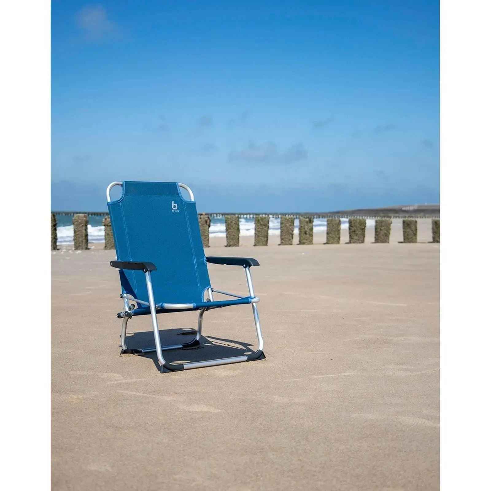 Bo-Camp Beach Chair Copa Rio Beach Aluminium Ocean