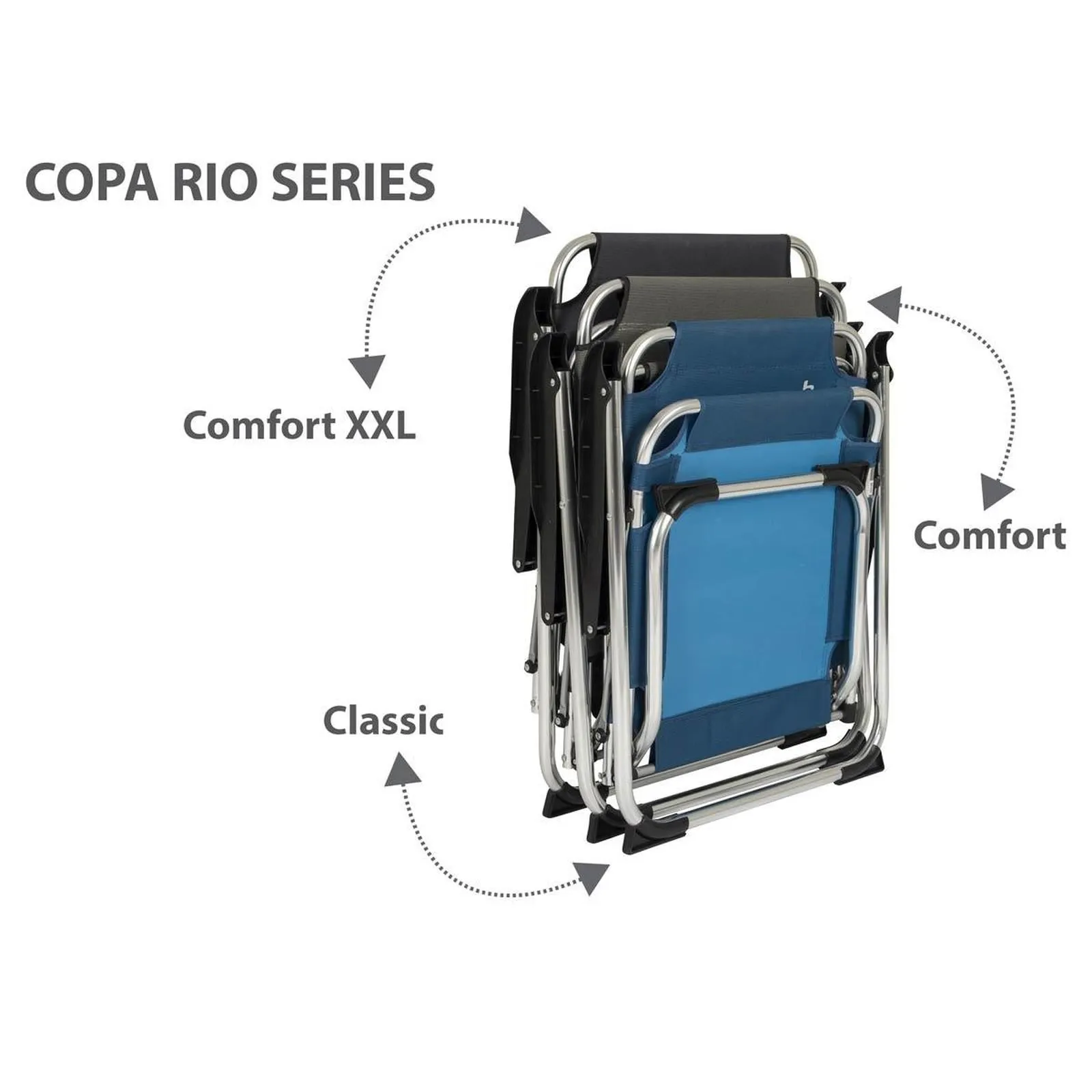 Bo-Camp Chair Copa Rio M Aluminium Sand