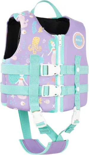 Boglia Kids Swim Vest Toddler Float Jacket Swimming Aid for Boys and Girls,Children Float Swimsuit with Adjustable Safety Strap for Age 2-9 Years/22-50Lbs