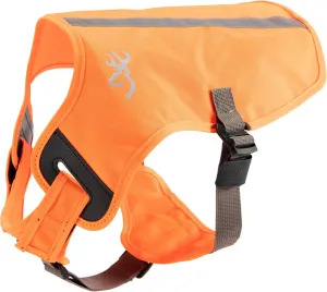 Browning Pet Vests, Hi Vis Safety Vests for Dogs, Safety Orange, Large, Adjustable Coverage