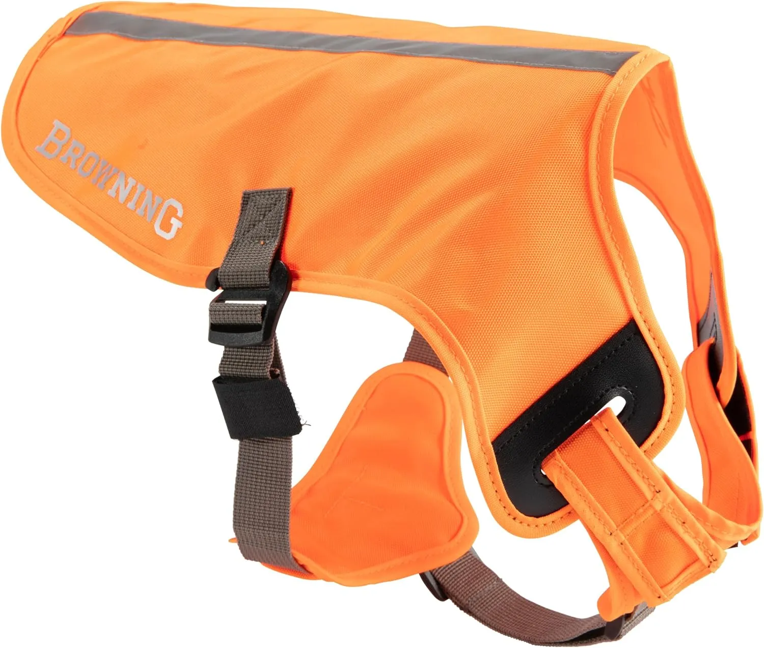 Browning Pet Vests, Hi Vis Safety Vests for Dogs, Safety Orange, Large, Adjustable Coverage