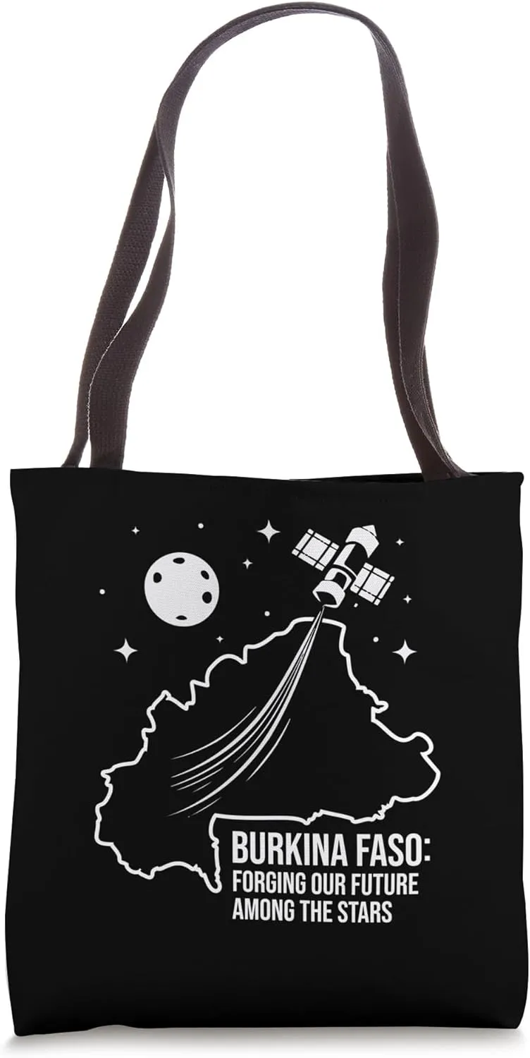 Burkina Faso Forging Our Future Among The Stars Satellite Tote Bag