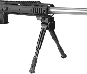 Caldwell Bipod with Adjustable Legs and Slim Folding Design for Easy Transport, Rifle Stability, and Target Shooting