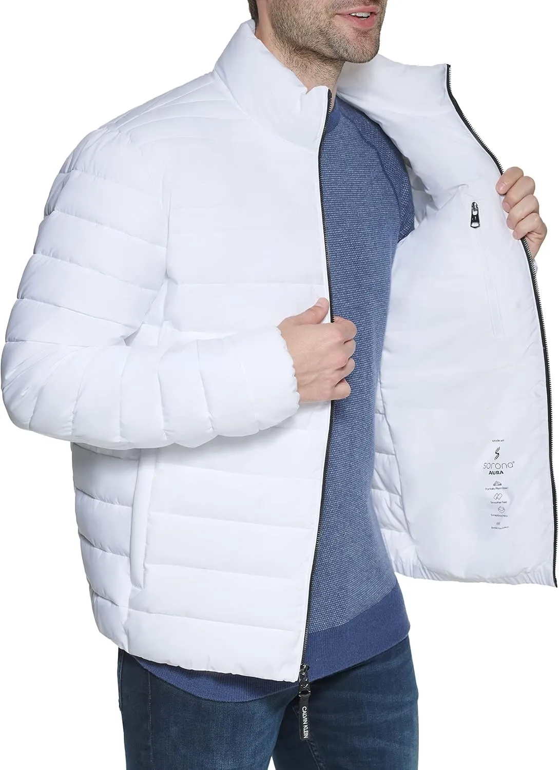 Calvin Klein Men's Full Zip Down Puffer Coat