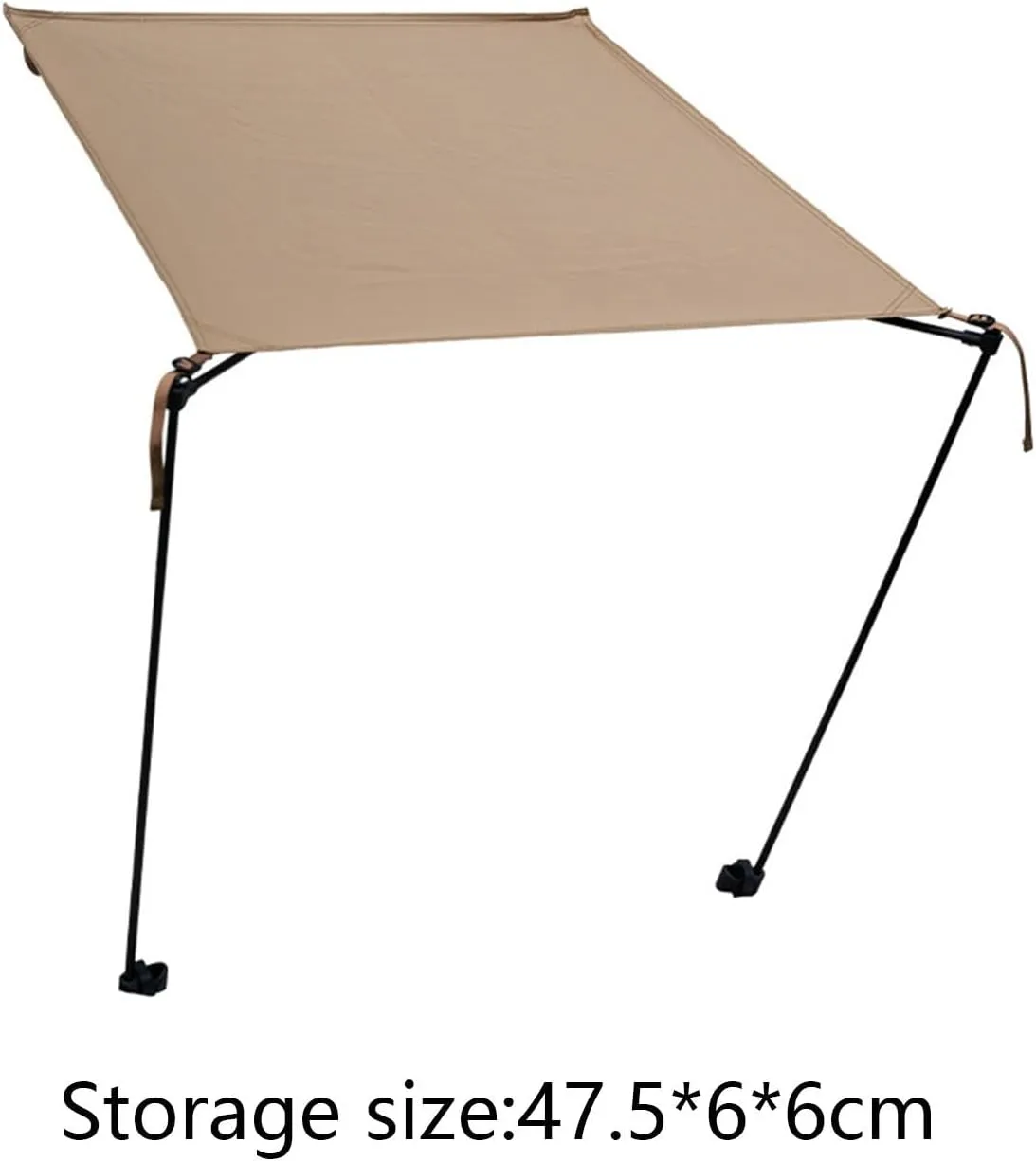Camping Chair Shade Folding Chair Shade Easy to Install Portable Sun Shelter for Outdoor Traveling Fishing Accessories, White