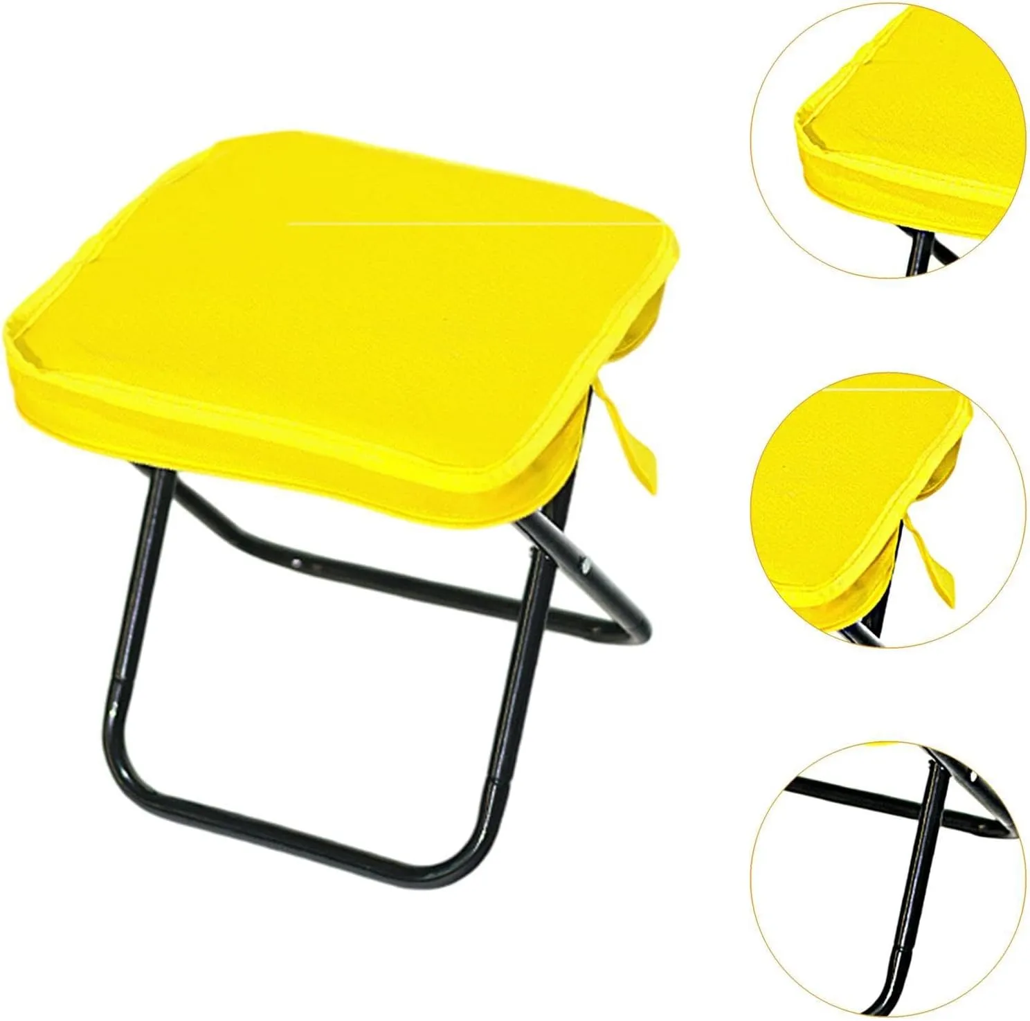 Camping Stool, Folding Chair, Lightweight Compact Folding Stool, Outdoor Footstool for Hiking Patio Travel Picnic Gardening