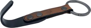 Car Headrest Hanger Hooks 2 Pack Premium Leather Stainless Steel Car Seat Head Rest Storage Organizer Universal for Handbag Purse Vehicle Car Rustic Brown Leather Black Hook