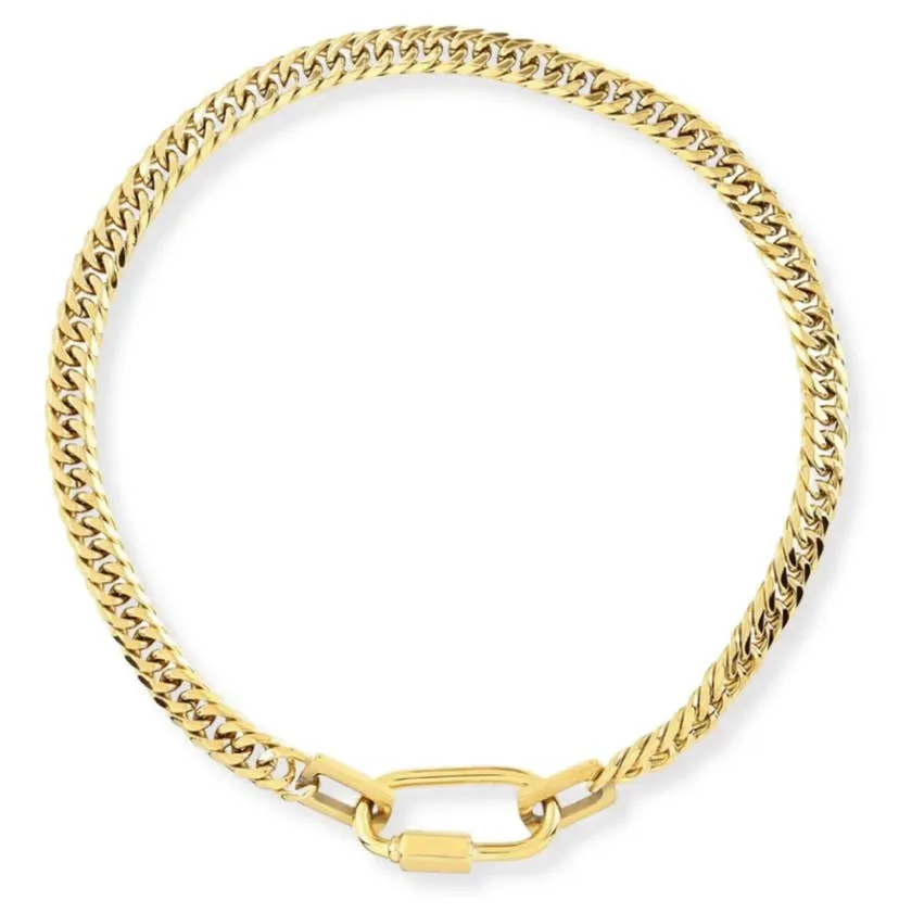 Carabiner Chunky Stainless-Steel Necklace