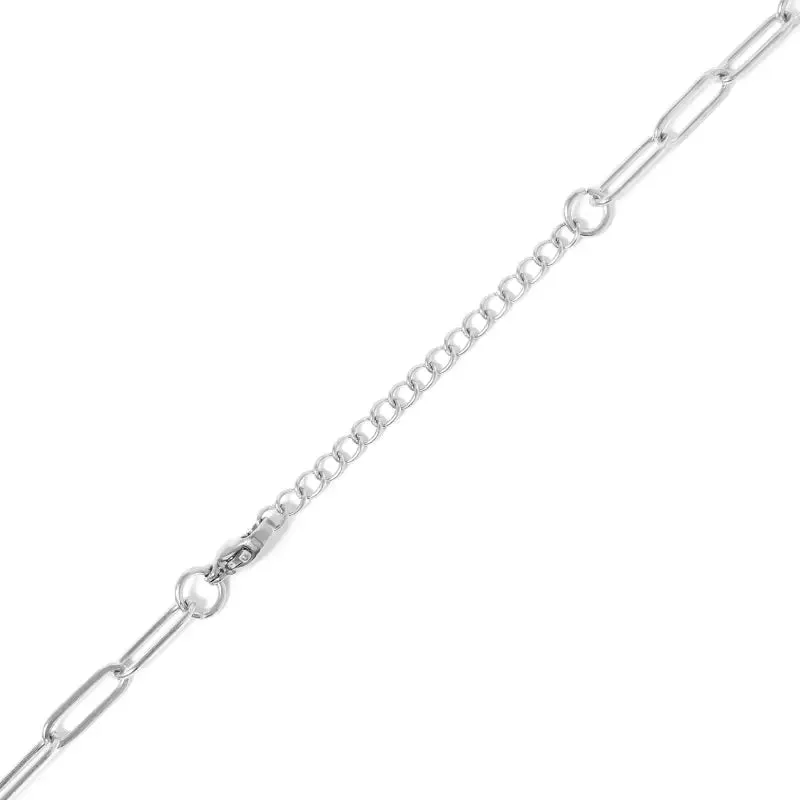 Carabiner Faith Charm Paperclip Necklace
