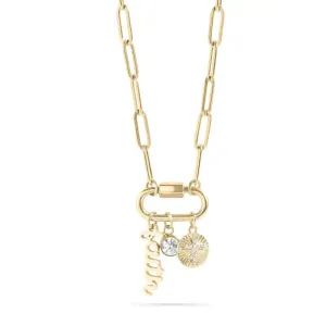 Carabiner Faith Charm Paperclip Necklace