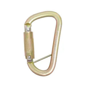 Carabiner Steel Quarter Turn Locking Gate Opening 21mm Captive Pin