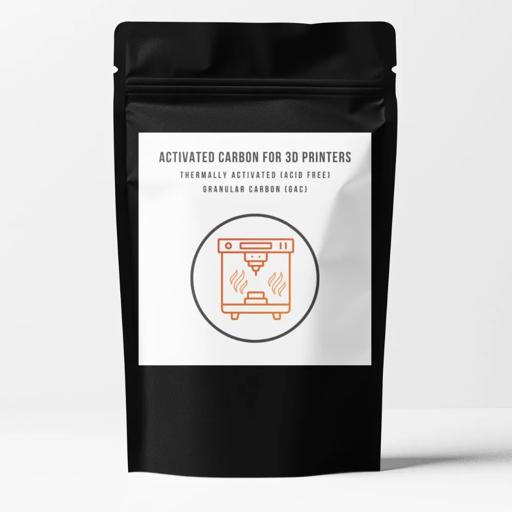 Carbon for 3D Printing & Laser Fume Filtration | Activated Carbon Depot | Low-Dust 3D Printer Filter Replacement Media | Thermally Activated GAC - 1 Pound