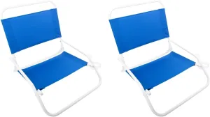 Cascade Mountain Tech Low Profile Beach Chair, One Size, Blue