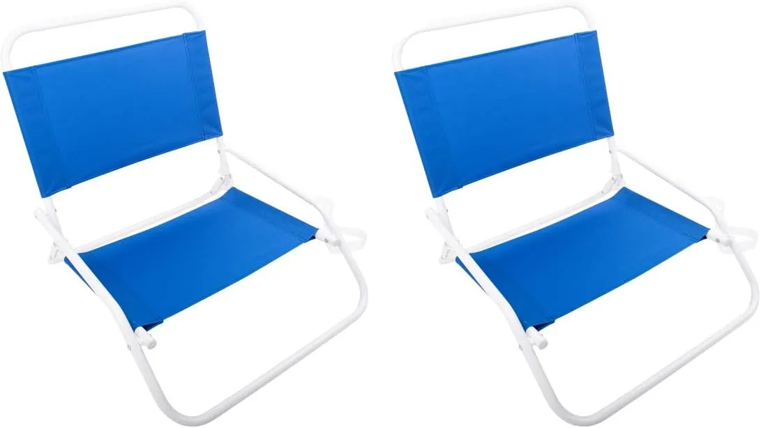 Cascade Mountain Tech Low Profile Beach Chair, One Size, Blue
