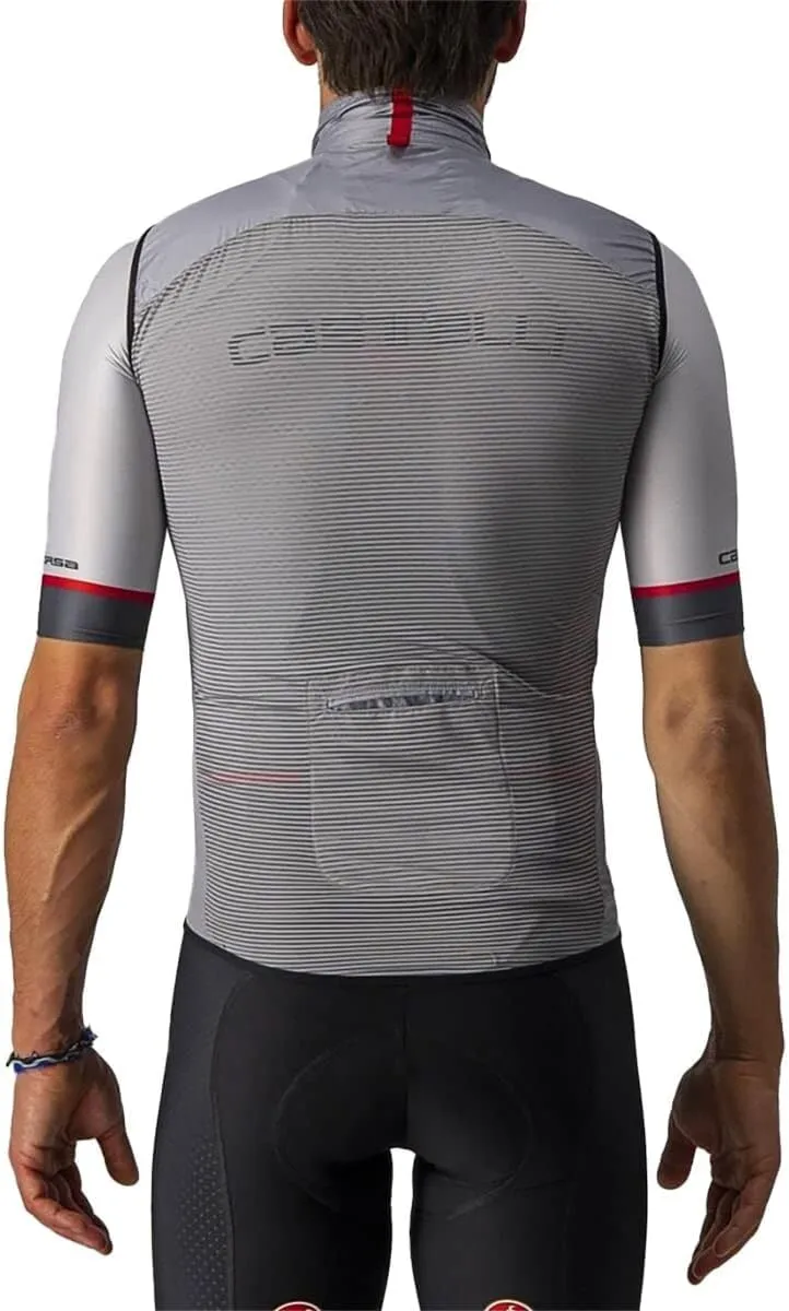 CASTELLI Men’s Aria Vest, Ultralight HIghly Packable Wind Protection for Commuting, Road Cycling and Biking