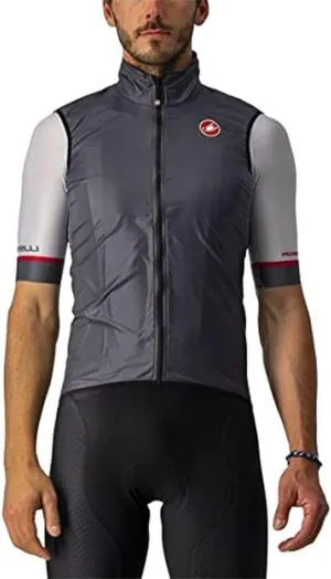 CASTELLI Men’s Aria Vest, Ultralight HIghly Packable Wind Protection for Commuting, Road Cycling and Biking