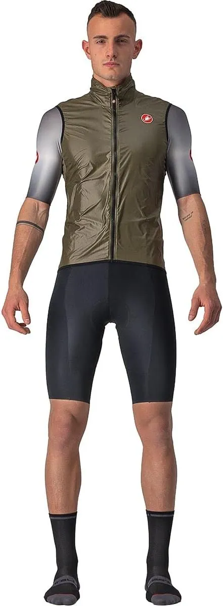 CASTELLI Men’s Aria Vest, Ultralight HIghly Packable Wind Protection for Commuting, Road Cycling and Biking