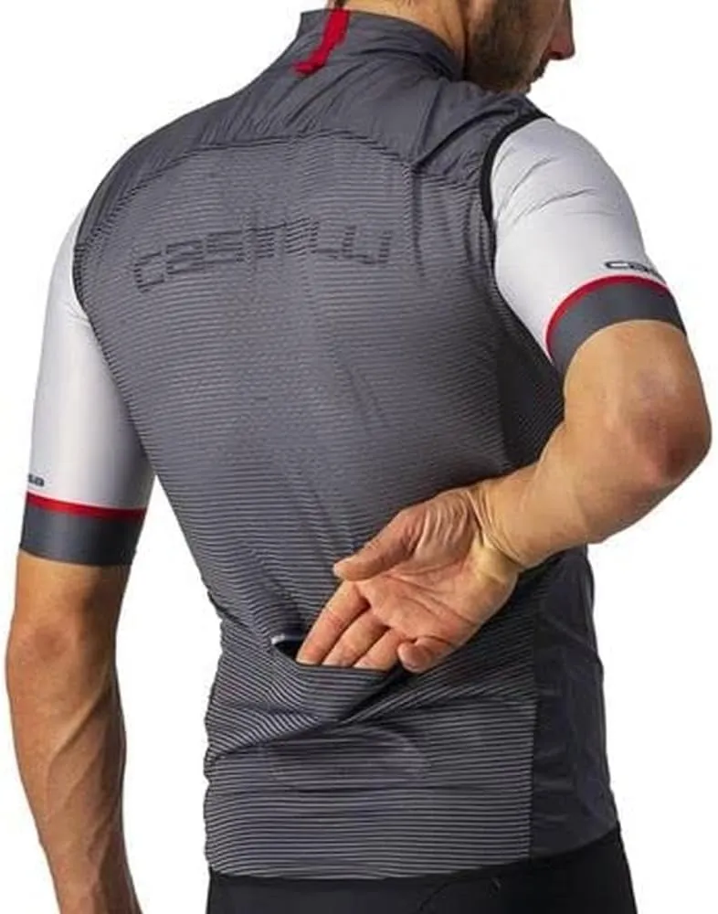 CASTELLI Men’s Aria Vest, Ultralight HIghly Packable Wind Protection for Commuting, Road Cycling and Biking
