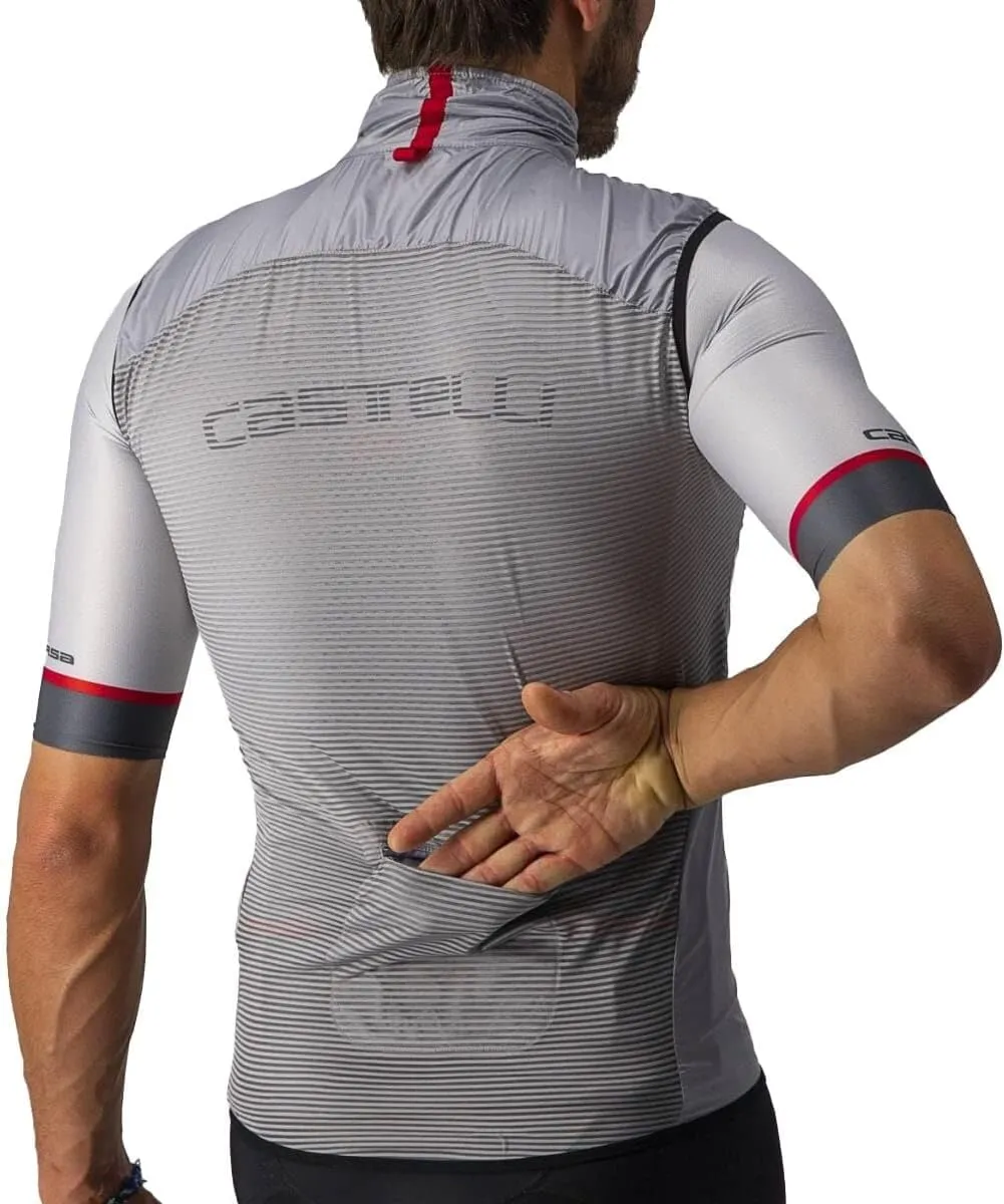 CASTELLI Men’s Aria Vest, Ultralight HIghly Packable Wind Protection for Commuting, Road Cycling and Biking