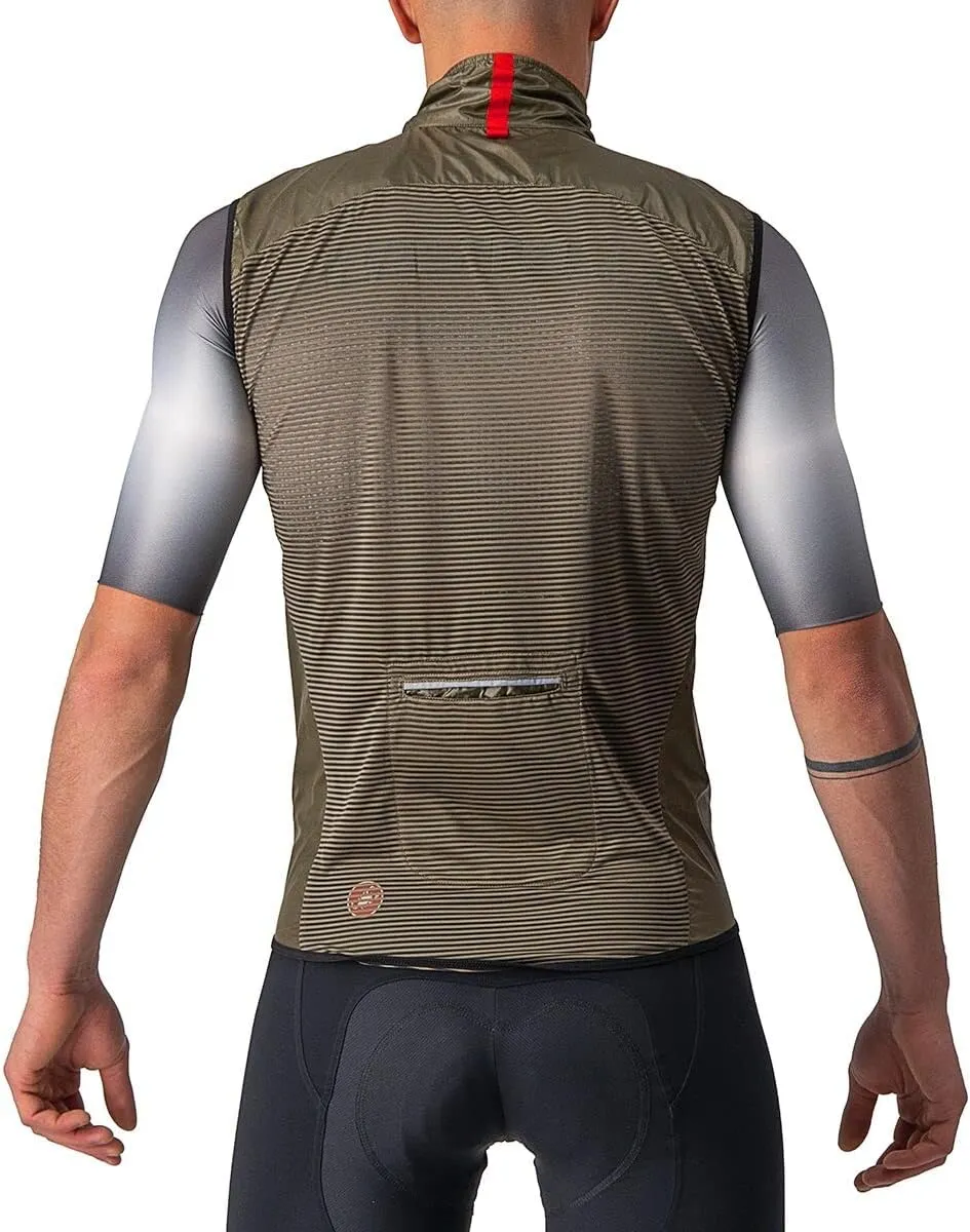 CASTELLI Men’s Aria Vest, Ultralight HIghly Packable Wind Protection for Commuting, Road Cycling and Biking