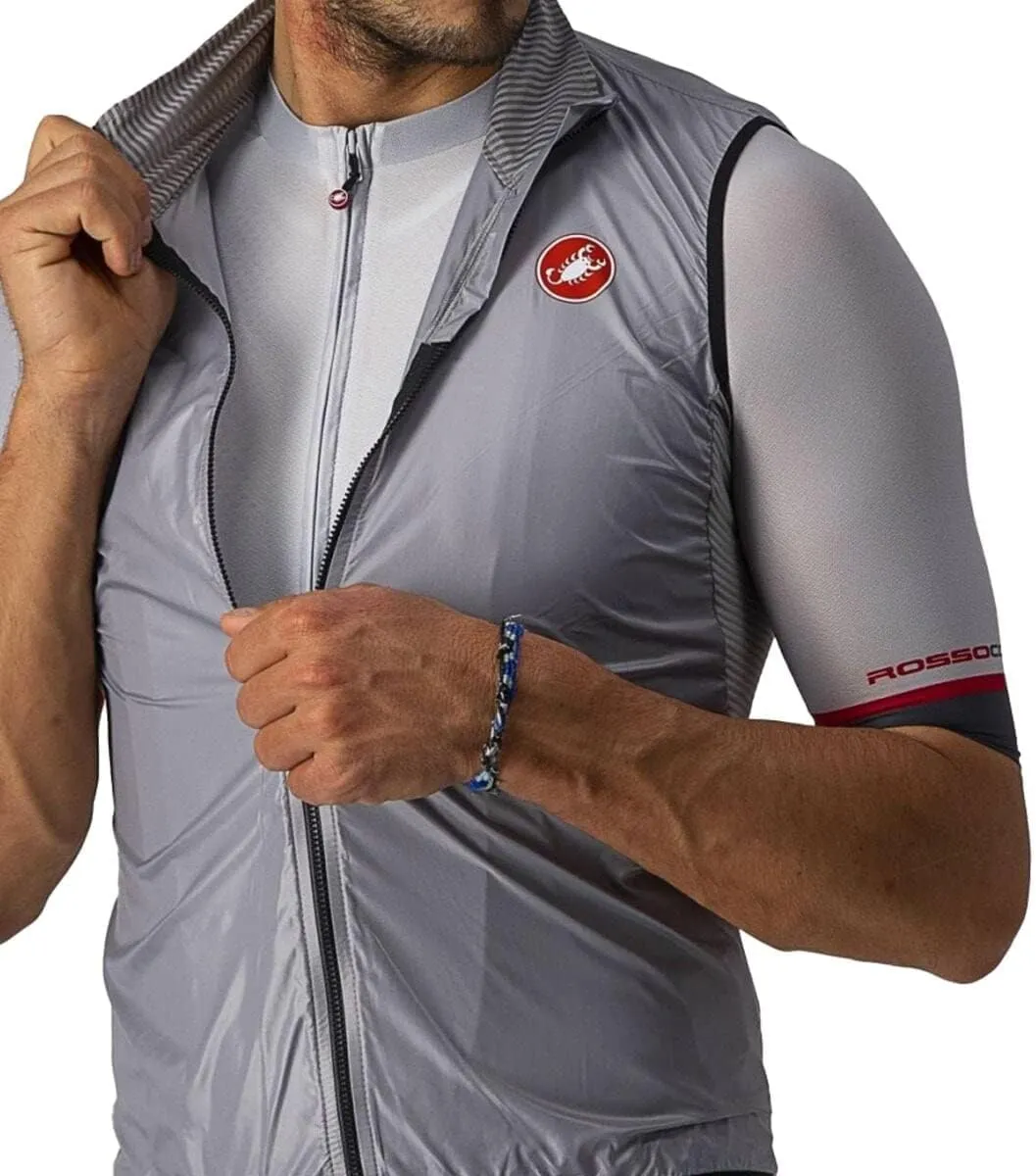 CASTELLI Men’s Aria Vest, Ultralight HIghly Packable Wind Protection for Commuting, Road Cycling and Biking