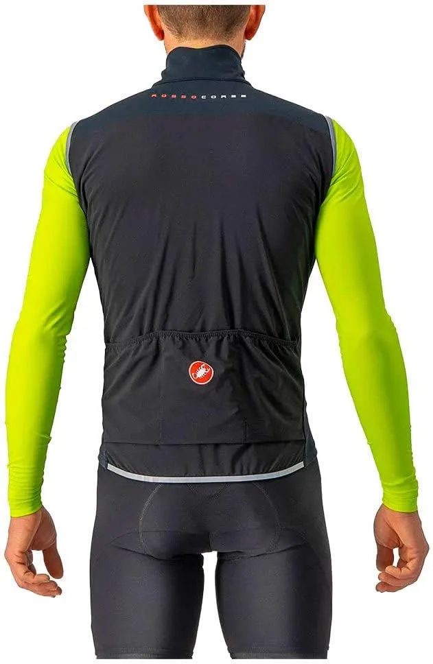 CASTELLI Men's Perfetto RoS 2 Vest, Windproof & Water-Resistant, Breathable Fabric for Road and Gravel Biking I Race Cycling