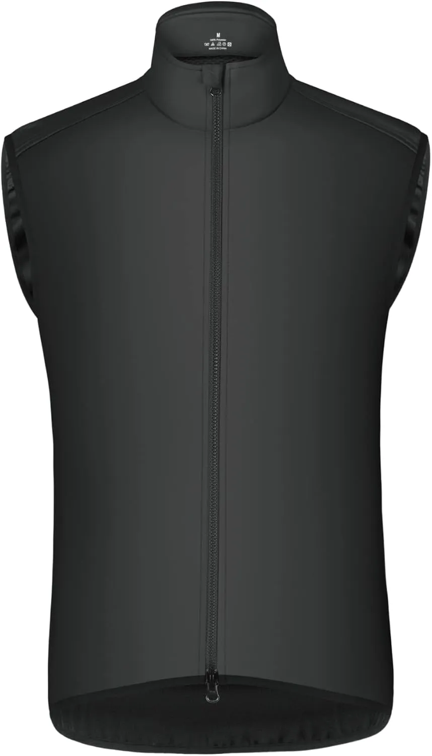 CEROTIPOLAR Club Fit Men's Thermal Fleece Cycling Vest for Bike Biking,Rain-Wind Proof Cycle Outwear