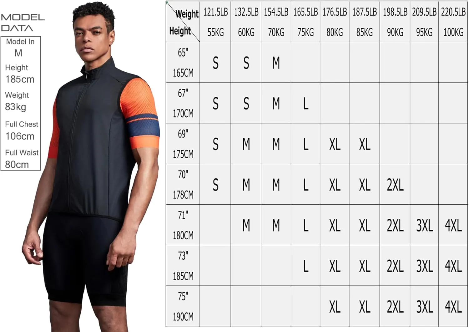 CEROTIPOLAR Men's Cycling Vest with 3 Reflective Tape Cargo Pockets, Micro Softshell Windproof Bike Vest