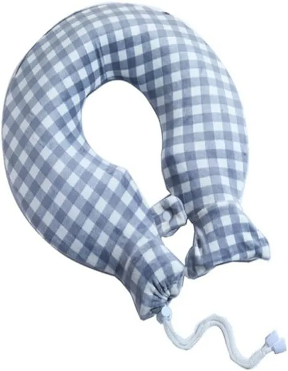 Cervical Spine Hot Water Bag Filling Water Thickening Explosion-Proof Warm Water Bag Neck Shoulder Shoulder Neck Special Neck Care U-Shaped Pillow 1400MLU-Shaped Hot Water Bottle (Plaid)